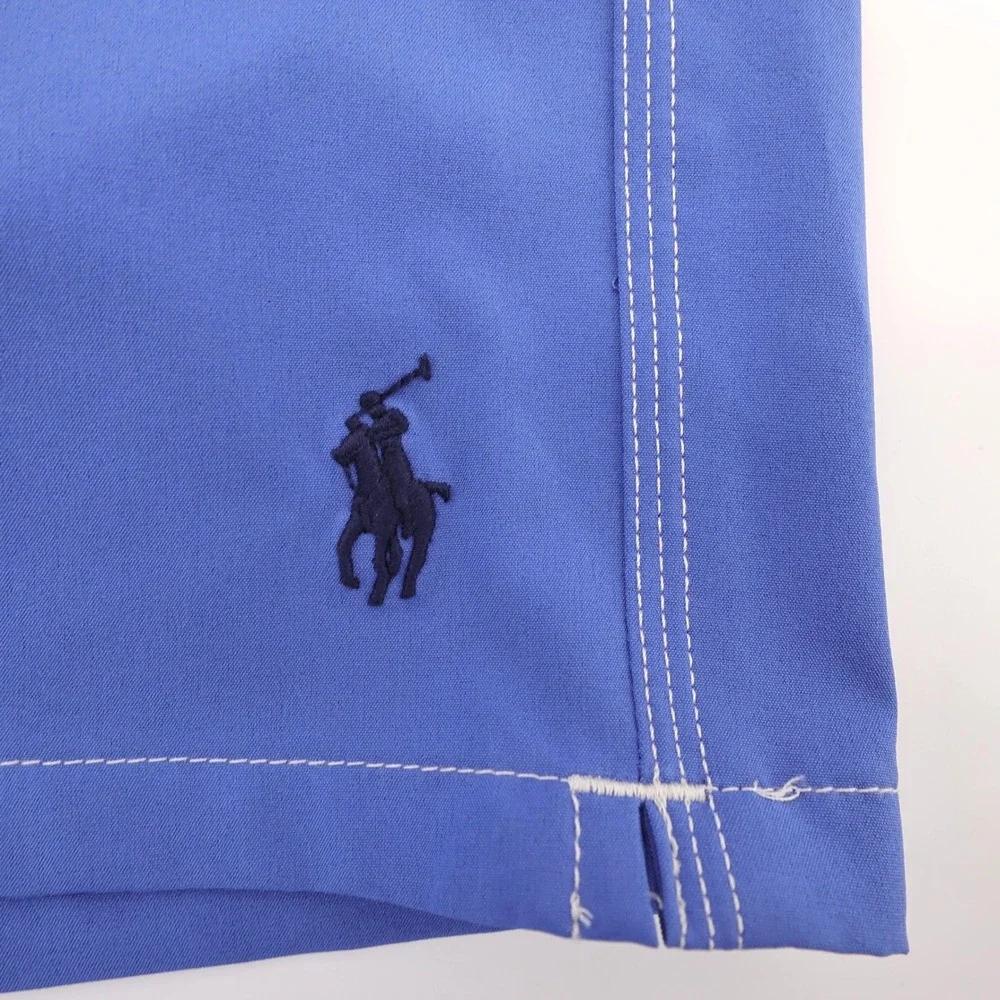NEW Polo Ralph Lauren Cargo Board Shorts Blue Swim Trunks oMens Small